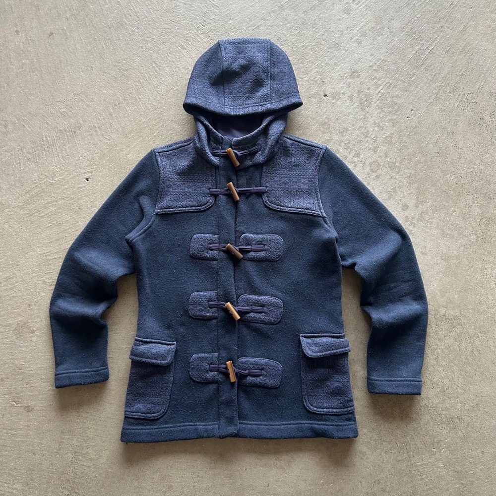 Patagonia Better Sweater Icelandic Coat Womens Size Small Navy Blue Jacket 25080